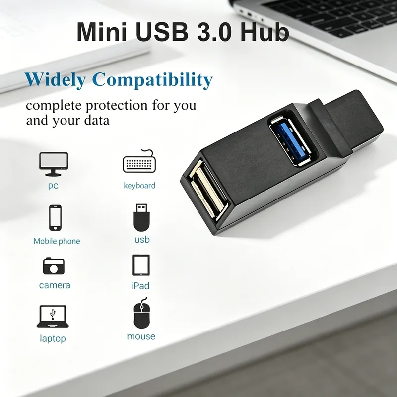 Laptop Accessories Hub - Hub USB 3.0 2.0 z obrotowymi