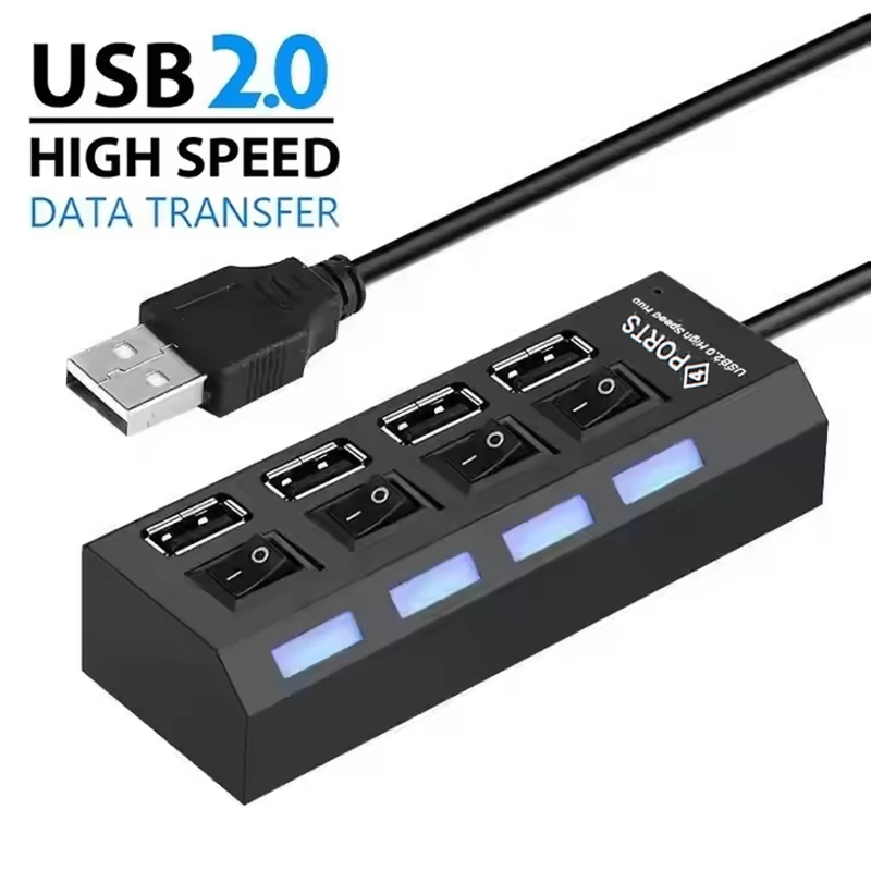 Laptop Accessories Hub - Rozgałęźnik USB 2.0 z 4 portami