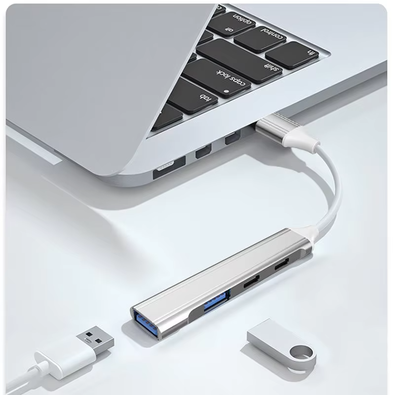 Laptop Accessories Hub - Aluminiowy rozdzielacz USB 2.0 USB 3.0