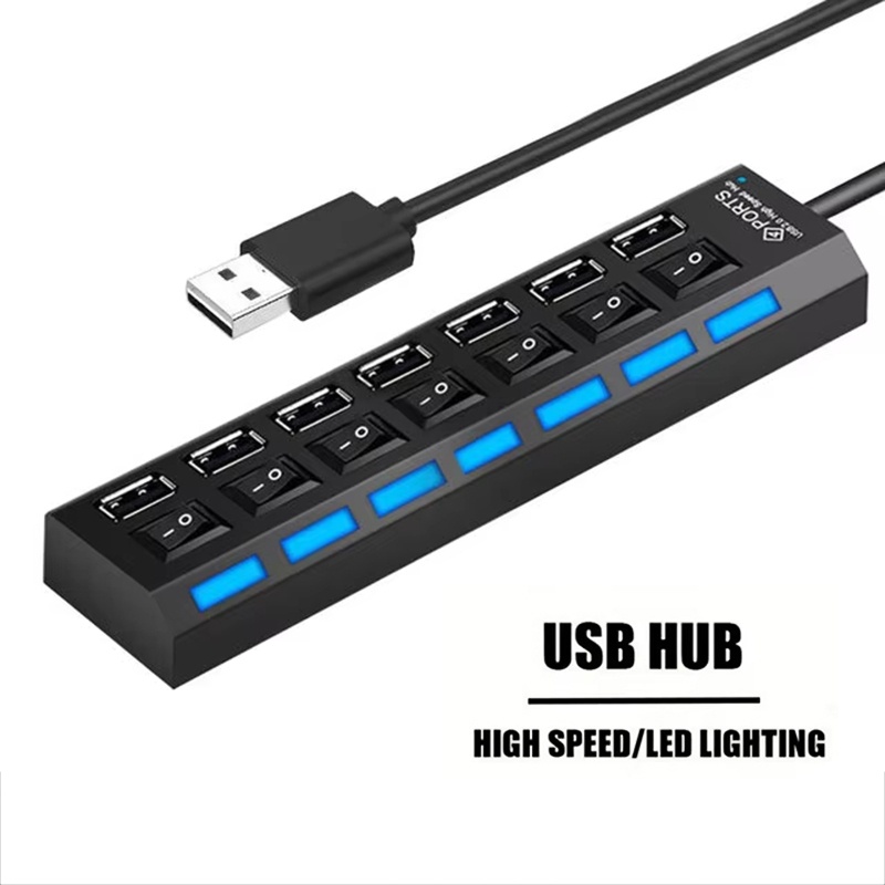 Laptop Accessories Hub - Rozdzielacz USB 2.0 z 7 portami
