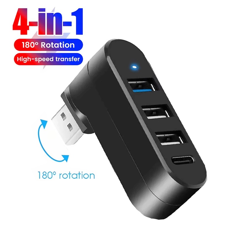 Laptop Accessories Hub - 4-portowy Hub USB 2.0 Mini USB