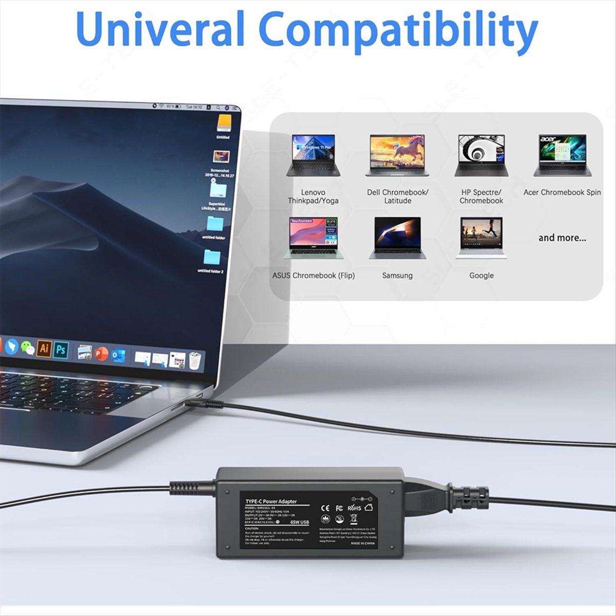 T1065C-65W Ładowarka USB C do  – Yoga Laptop Accessories recenzja i cena