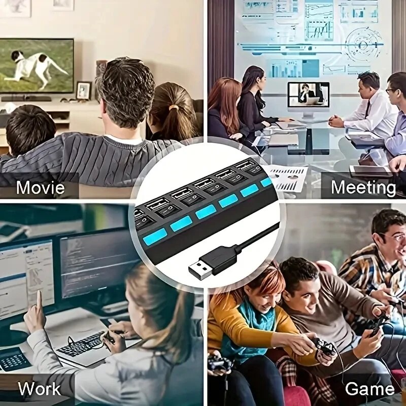 Szybki 4/7 portów USB HUB 2.0  – Laptop Accessories Hub recenzja i cena