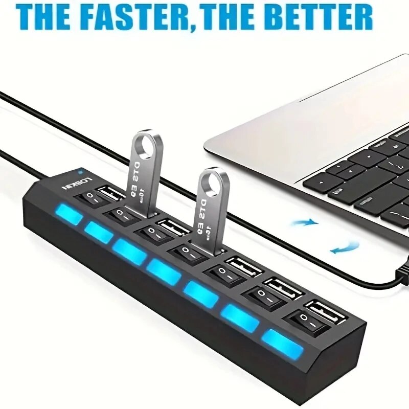 Szybki 4/7 portów USB HUB 2.0  – Laptop Accessories Hub recenzja i cena