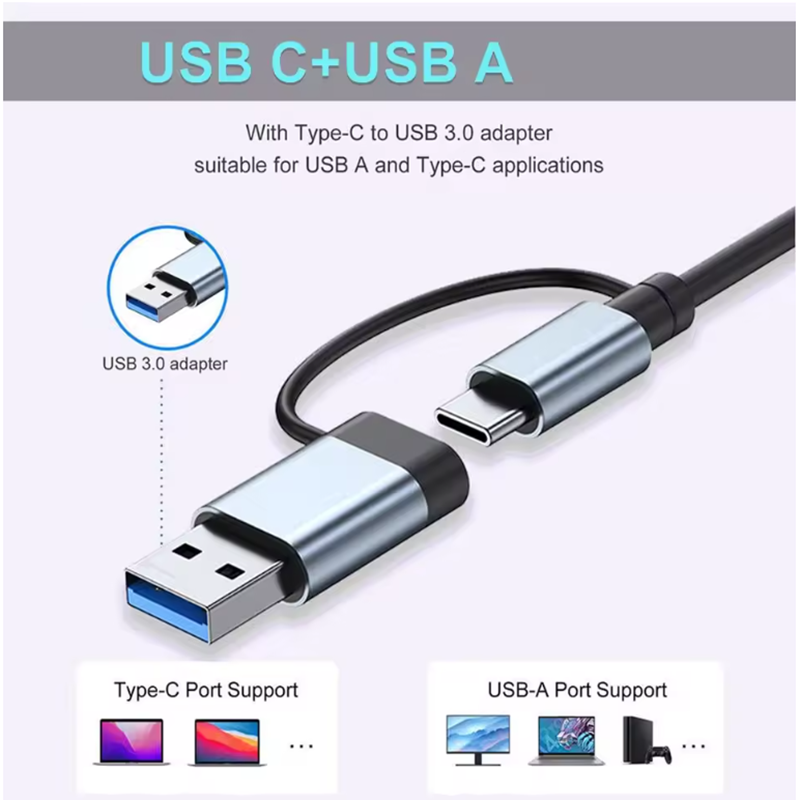 5/7/8-portowy koncentrator USB – Laptop Accessories Hub recenzja i cena