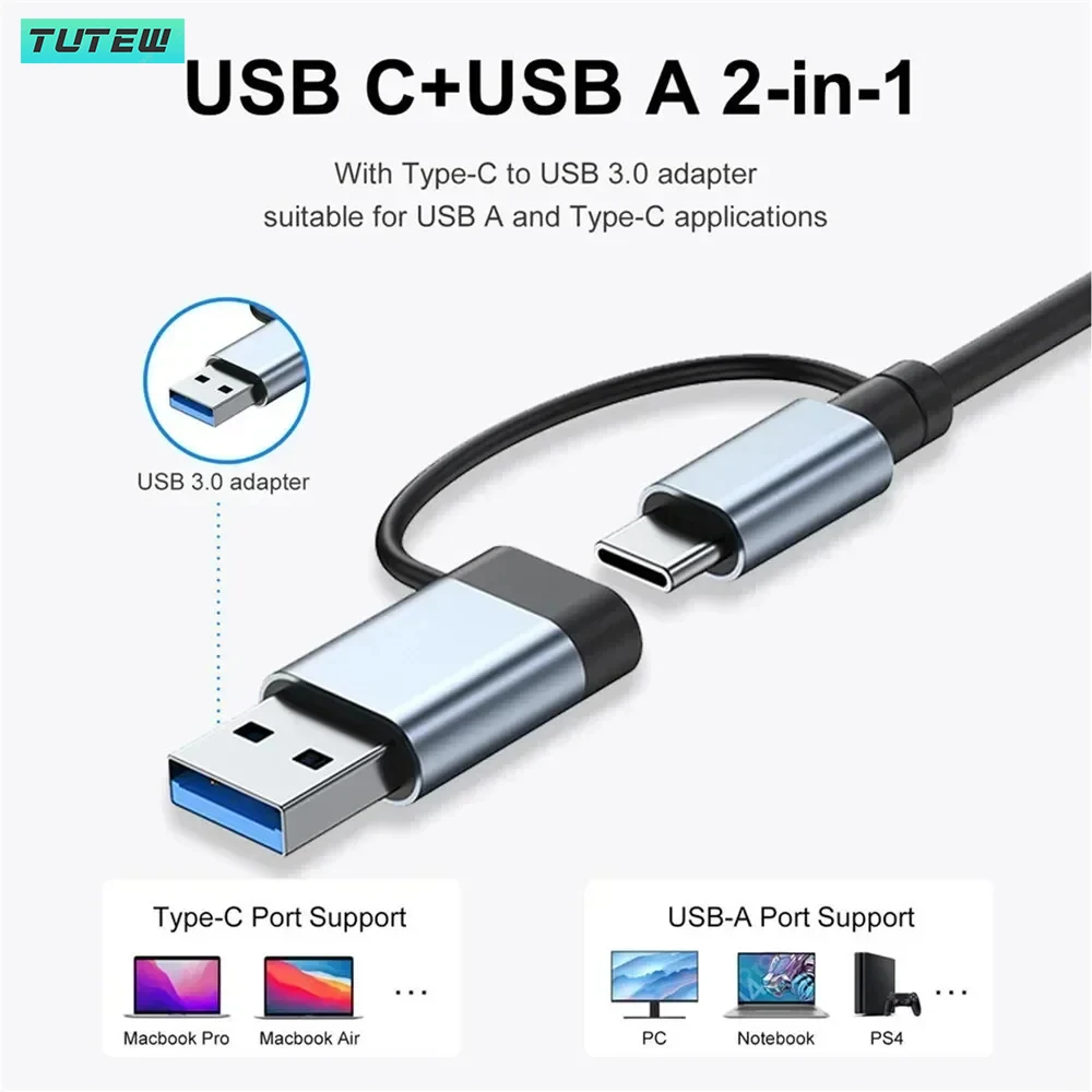 Hub USB-C 8 w 1 Rozdzielacz US – Laptop Accessories Hub recenzja i cena