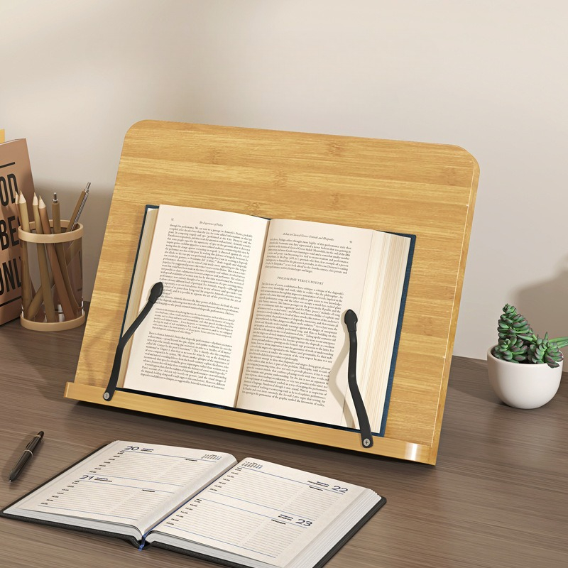 Drewniany stojak na książki, w – Laptop Accessories Distributor recenzja i cena