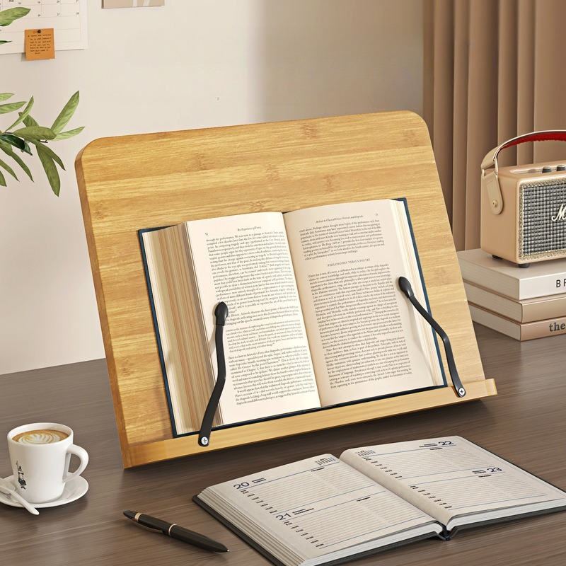 Drewniany stojak na książki, w – Laptop Accessories Distributor recenzja i cena