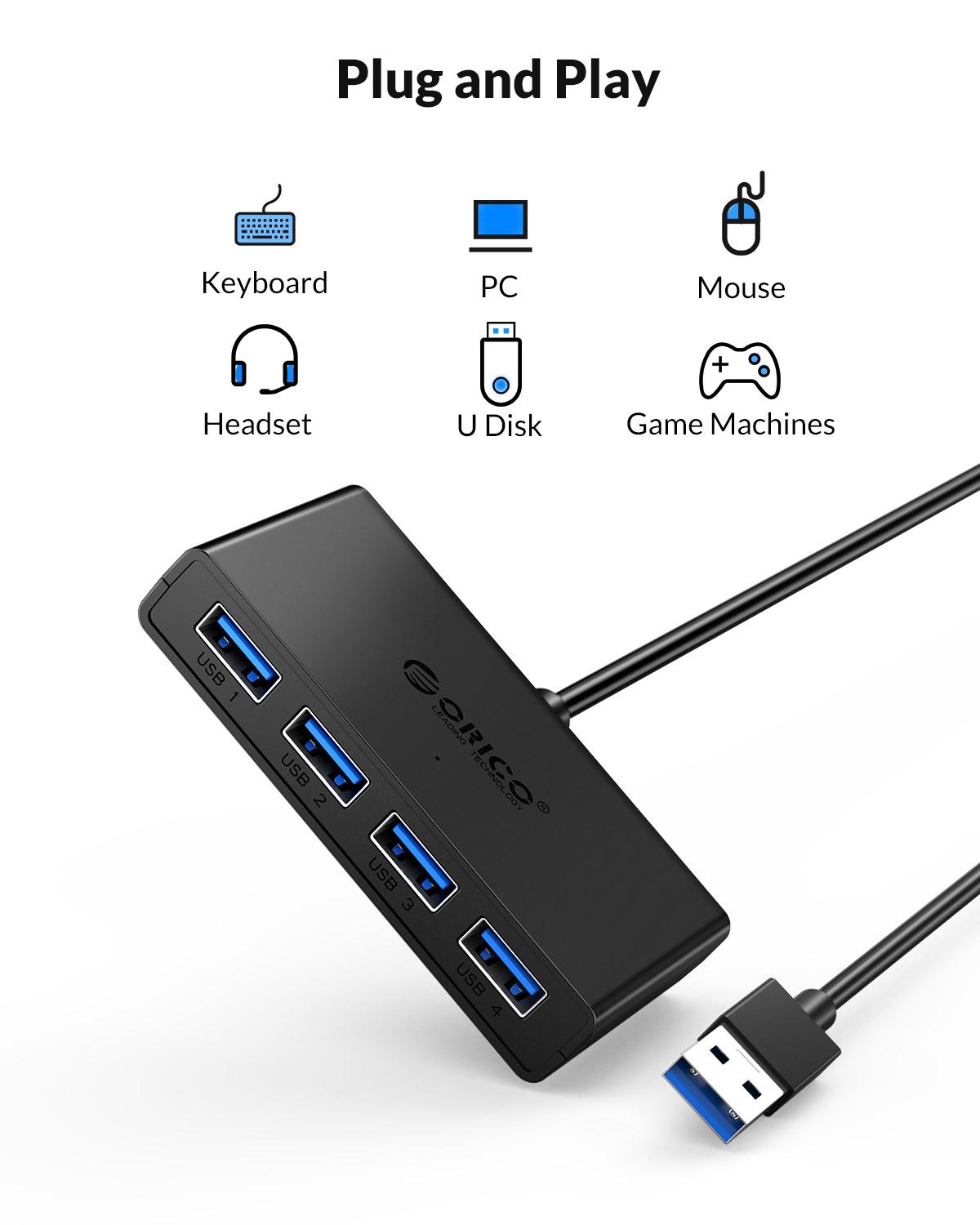 ORICO Hub USB 4 Porty Rozdziel – Mac Laptop Accessories recenzja i cena