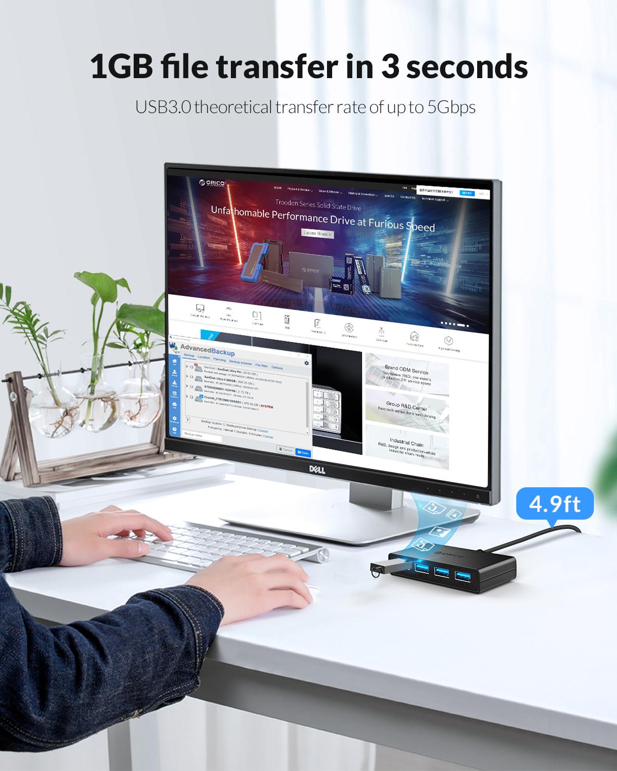 ORICO Hub USB 4 Porty Rozdziel – Mac Laptop Accessories recenzja i cena