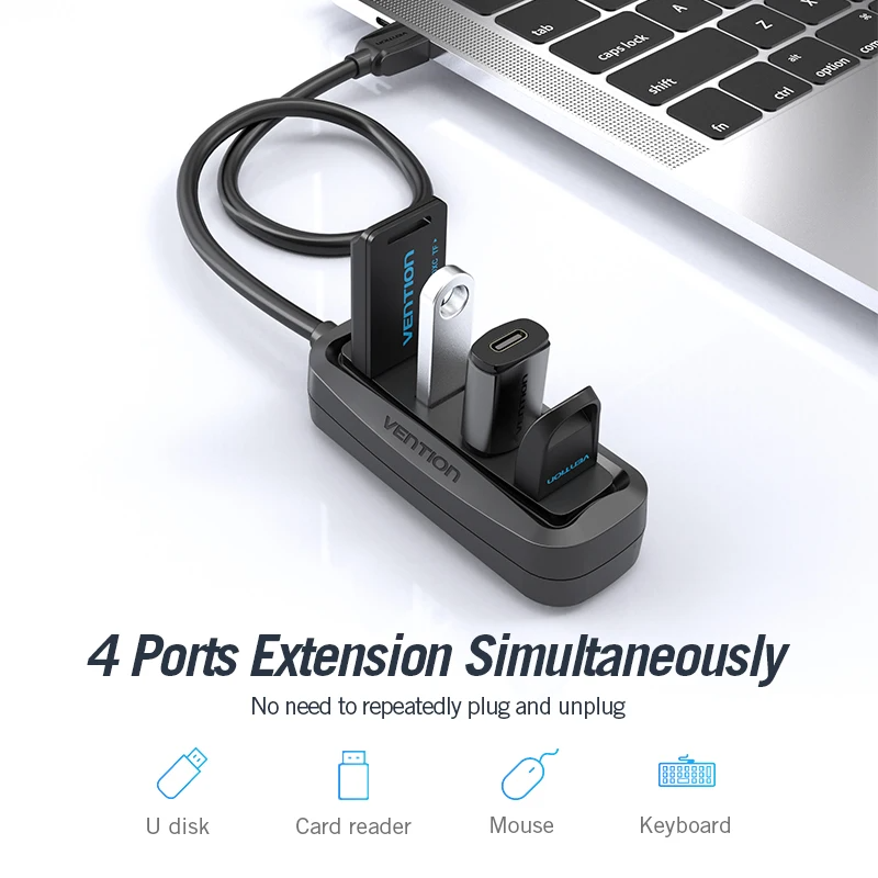 Vention USB 2.0 HUB 4-portowy  – Apple Accessories Laptop recenzja i cena