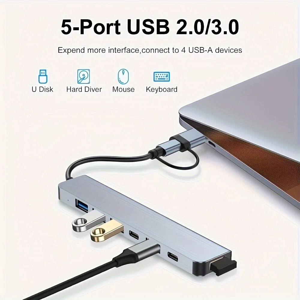 Hub USB 3.0 2 w 1, 7 portów, r – Laptop Accessories Hub recenzja i cena