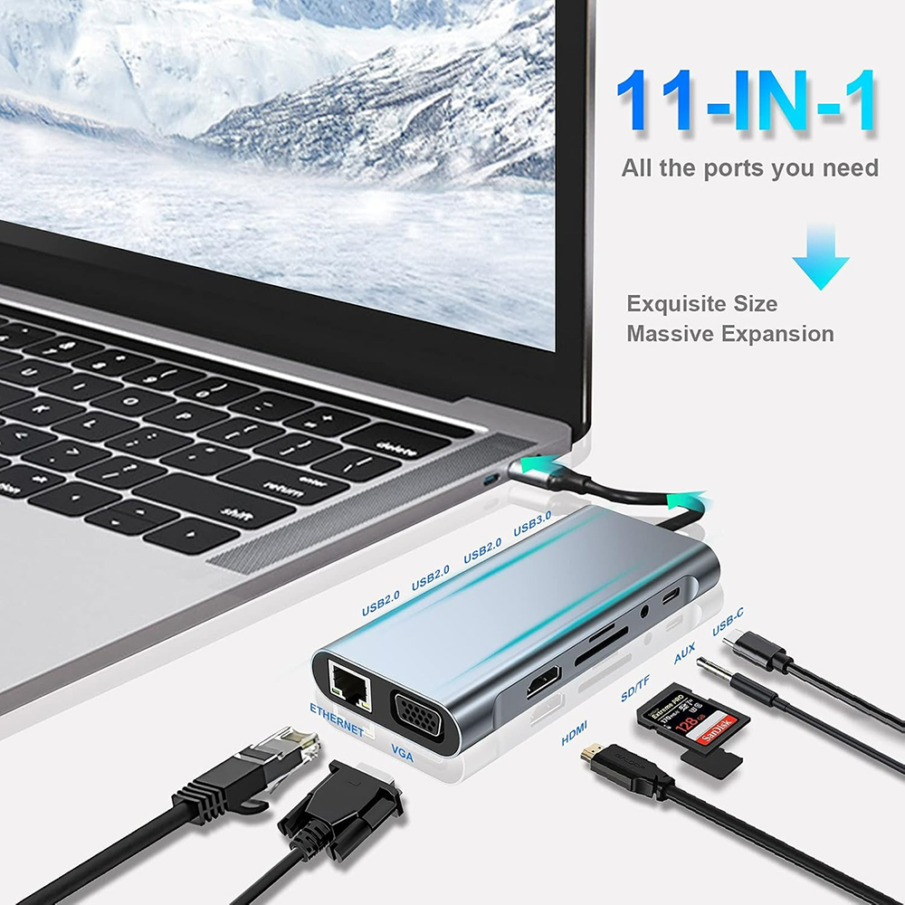 Stacja dokująca USB C 11 w 1 z – Laptop Accessories Hub recenzja i cena