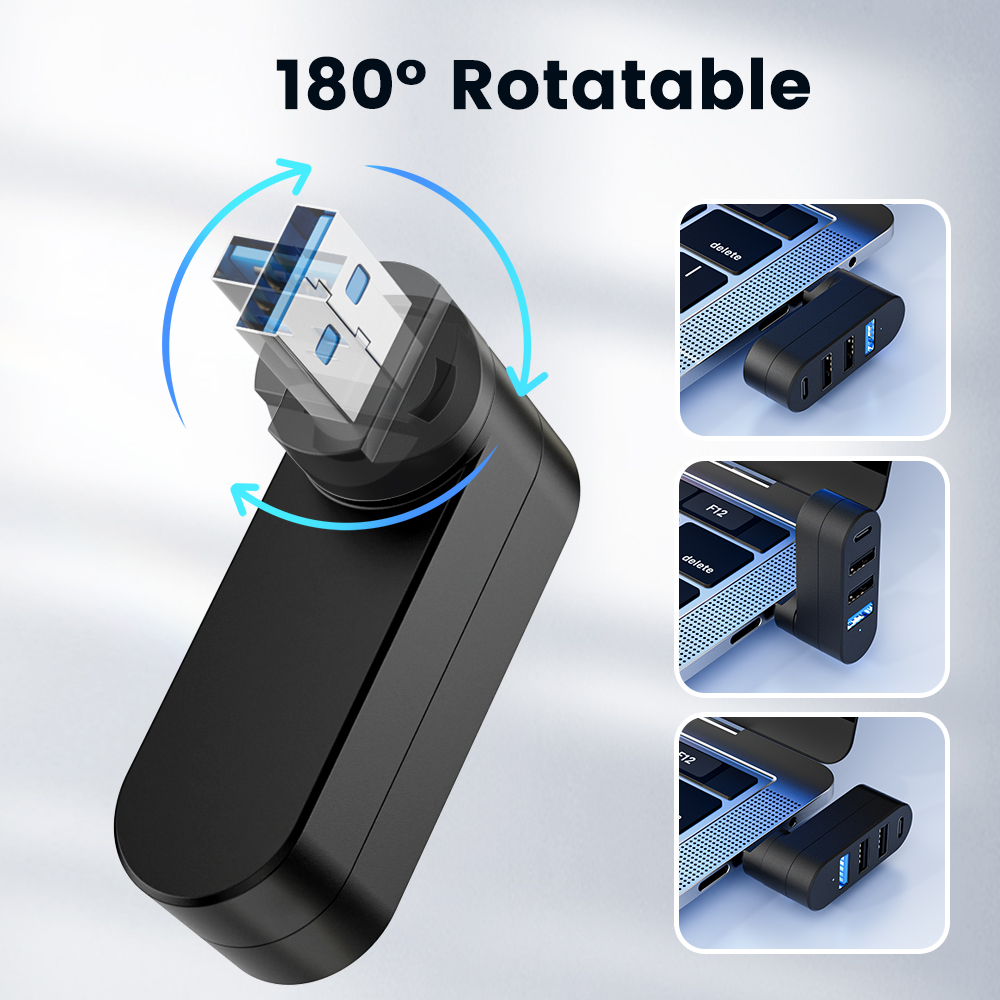 Hub USB 3.0 Mini Splitter Box  – Laptop Accessories Hub recenzja i cena